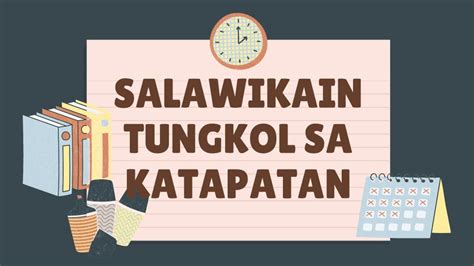 salawikain tungkol sa katapatan